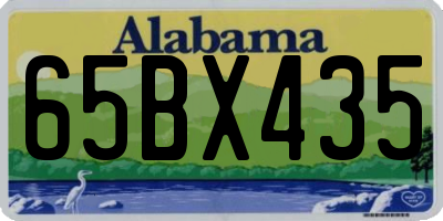 AL license plate 65BX435