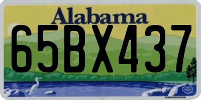 AL license plate 65BX437