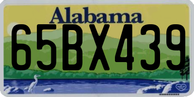 AL license plate 65BX439