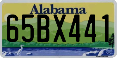 AL license plate 65BX441