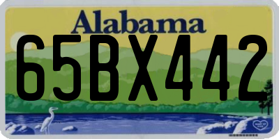 AL license plate 65BX442