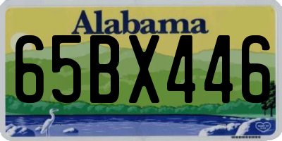AL license plate 65BX446