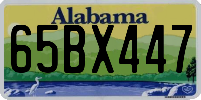 AL license plate 65BX447