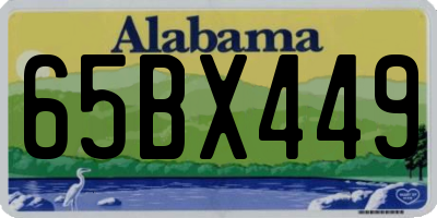 AL license plate 65BX449