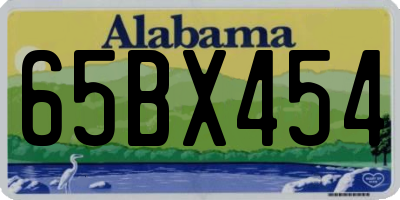 AL license plate 65BX454