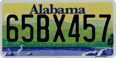 AL license plate 65BX457