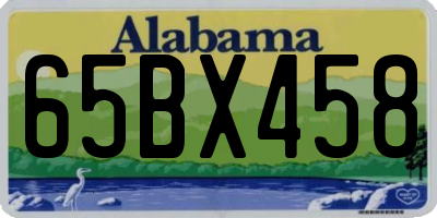 AL license plate 65BX458