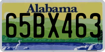 AL license plate 65BX463