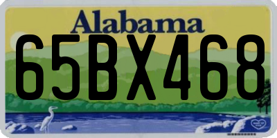 AL license plate 65BX468