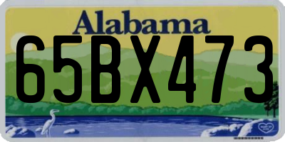 AL license plate 65BX473
