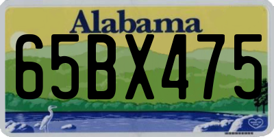 AL license plate 65BX475