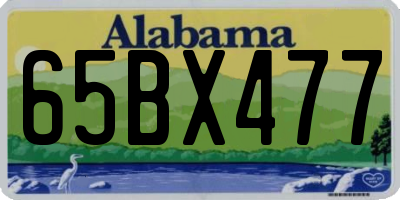 AL license plate 65BX477