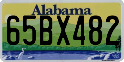 AL license plate 65BX482