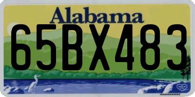 AL license plate 65BX483