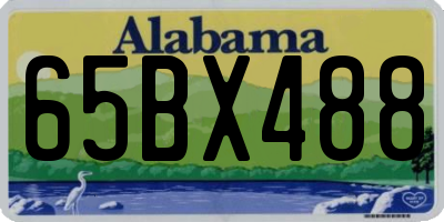AL license plate 65BX488