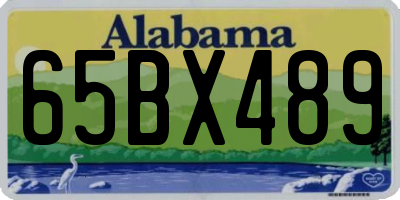 AL license plate 65BX489