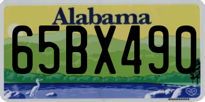 AL license plate 65BX490