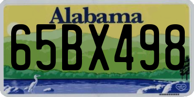 AL license plate 65BX498