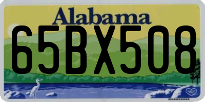 AL license plate 65BX508