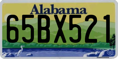 AL license plate 65BX521
