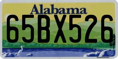 AL license plate 65BX526