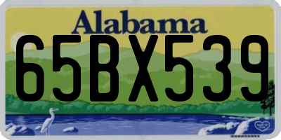 AL license plate 65BX539