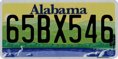 AL license plate 65BX546