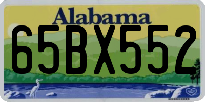 AL license plate 65BX552