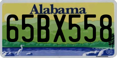 AL license plate 65BX558