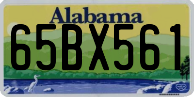 AL license plate 65BX561