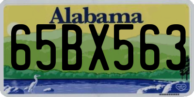 AL license plate 65BX563