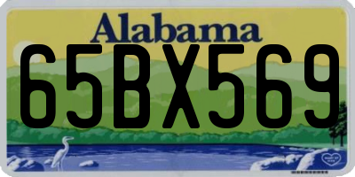 AL license plate 65BX569