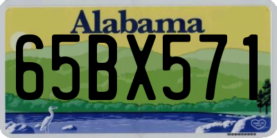AL license plate 65BX571