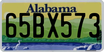 AL license plate 65BX573