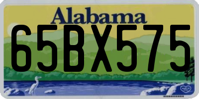 AL license plate 65BX575