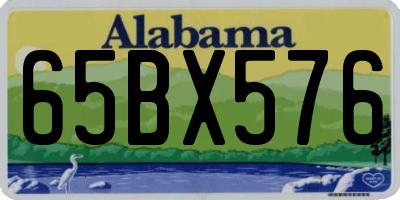 AL license plate 65BX576