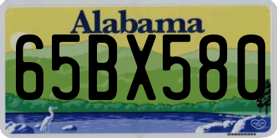 AL license plate 65BX580