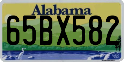 AL license plate 65BX582