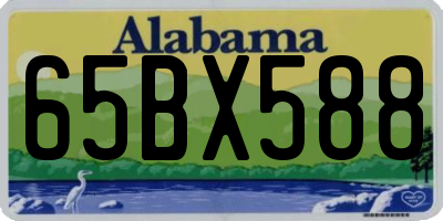 AL license plate 65BX588