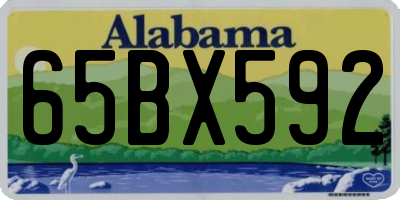 AL license plate 65BX592