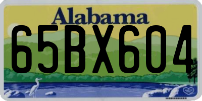 AL license plate 65BX604