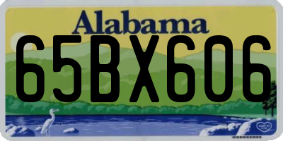 AL license plate 65BX606