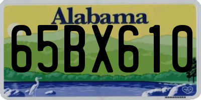AL license plate 65BX610