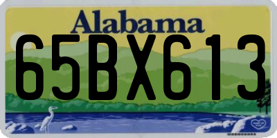 AL license plate 65BX613