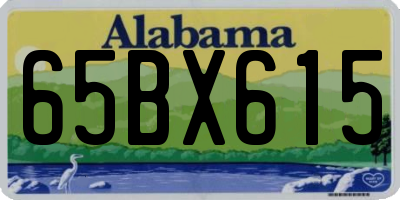 AL license plate 65BX615