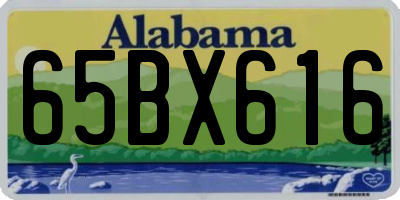 AL license plate 65BX616