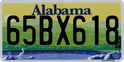 AL license plate 65BX618