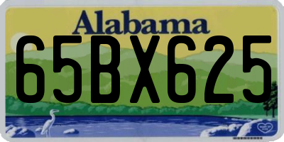 AL license plate 65BX625