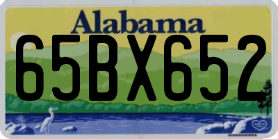 AL license plate 65BX652