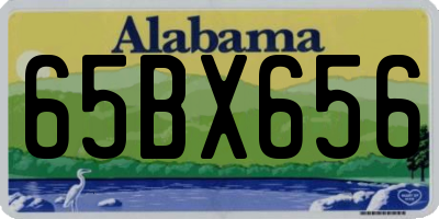AL license plate 65BX656